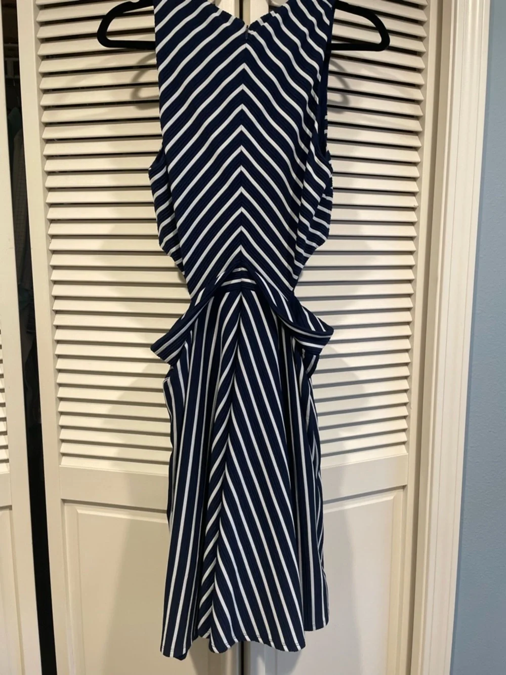 Hutch Women’s Navy and White Striped Tie-Waist Dress - Picture 4 of 8